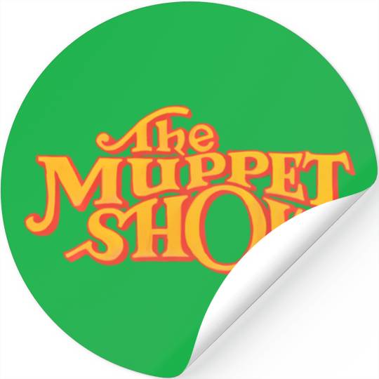 Disney The Muppets  The Muppet Show Logo Orange Stickers