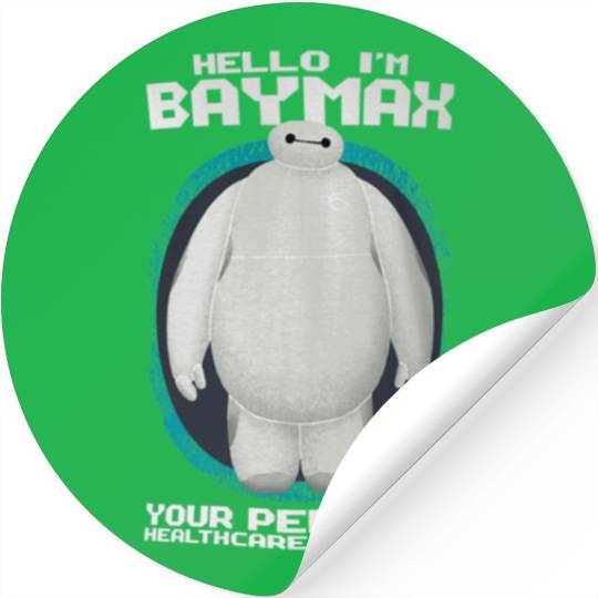 Disney Big Hero 6 Hello Im Baymax Graphic TShirt Stickers