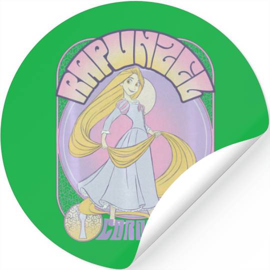 Disney Tangled Rapunzel Seventies Retro Poster Stickers