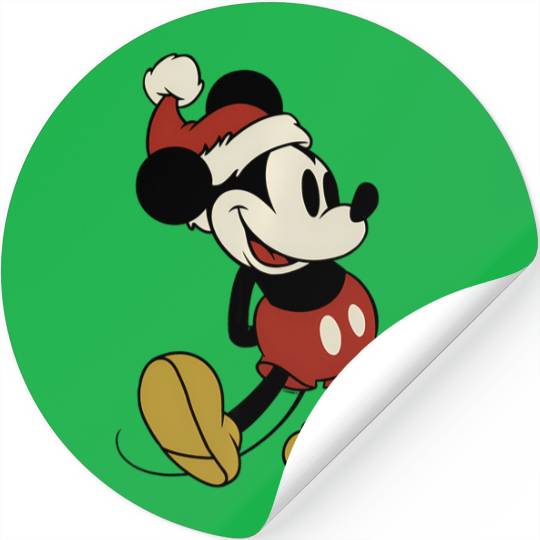 Disney Classic Santa Mickey Mouse Stickers