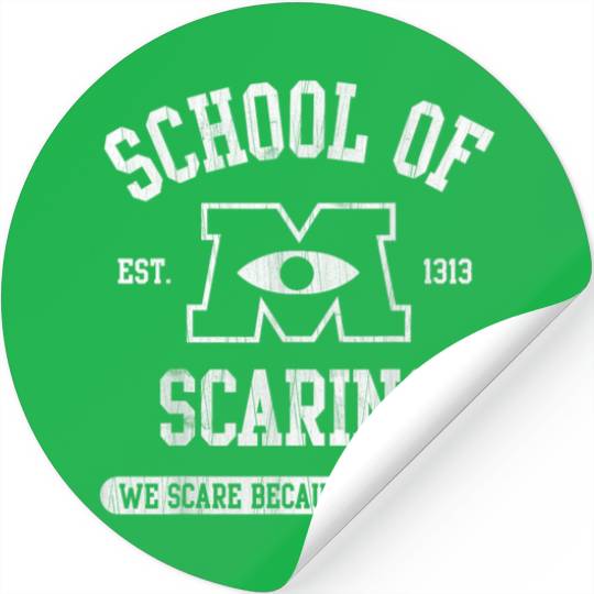 Disney Pixar Monsters University School of Scari Stickers