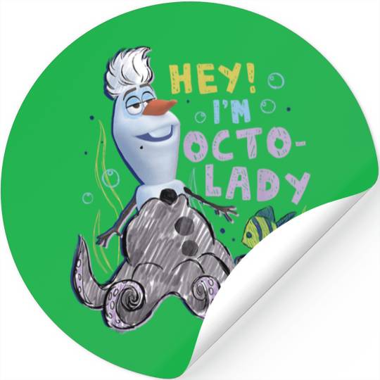 Disney Olaf Presents Ursula Costume Sketch Stickers
