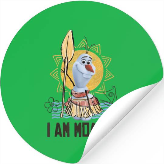 Disney Olaf Presents Moana Costume Sketch Stickers
