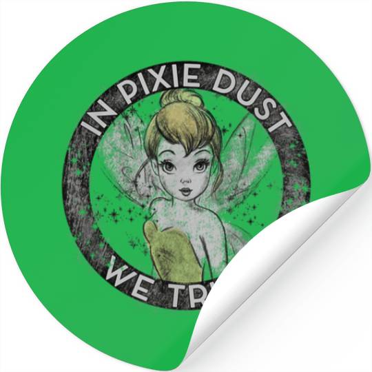 Disney Peter Pan Tinkerbell Circle In Pixie Dust Stickers