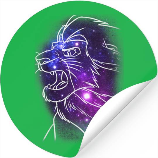 Disneyss Lion King Mufasa Galaxies Graphic Stickers