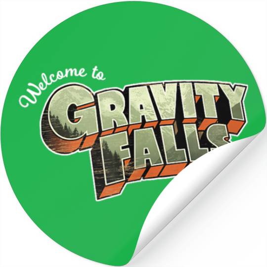 Disneyss Gravity Falls Welcome To Gravity Falls Logo Stickers