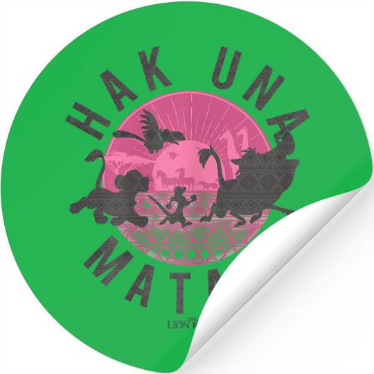 Disneyss Lion King Simba Silhouette Hakuna Graphic Stickers