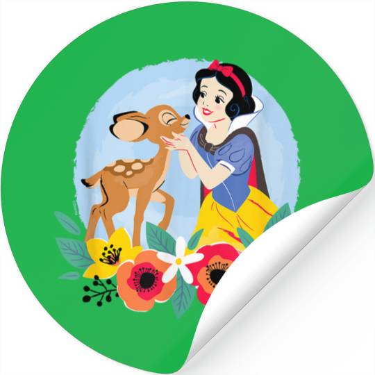 Disneyss Princess Floral Snow White Deer Stickers