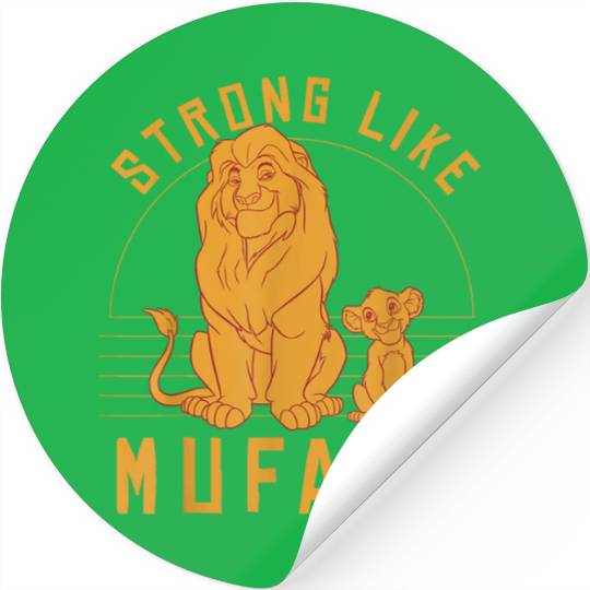 Disneyss Lion King Simba Strong Like Mufasa Graphic Stickers