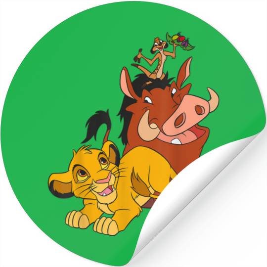 Disneyss The Lion King Young Simba Timon And Pumbaa Stickers
