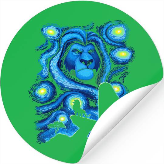 Disneyss The Lion King Mufasa Starry Night Pride Rock Stickers