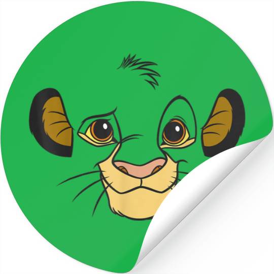 Disneyss Lion King Simba Faces Halloween Stickers