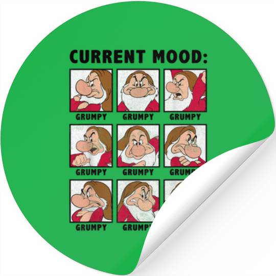 Disney Snow White Current Mood Always Grumpy Gra Stickers