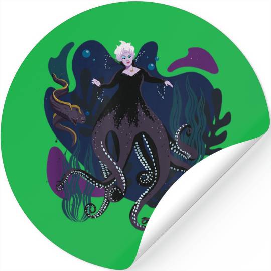 Disneyss The Little Mermaid Ursula Eels Underwater Portrait Stickers