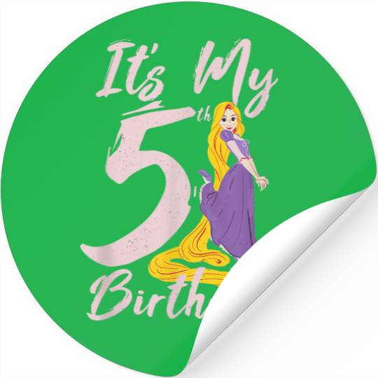 Disney Tangled Rapunzel Its My Fifth Birthday Stickers