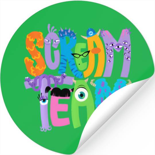 Disney And Pixars Monsters Inc. Scream Team Halloween Stickers