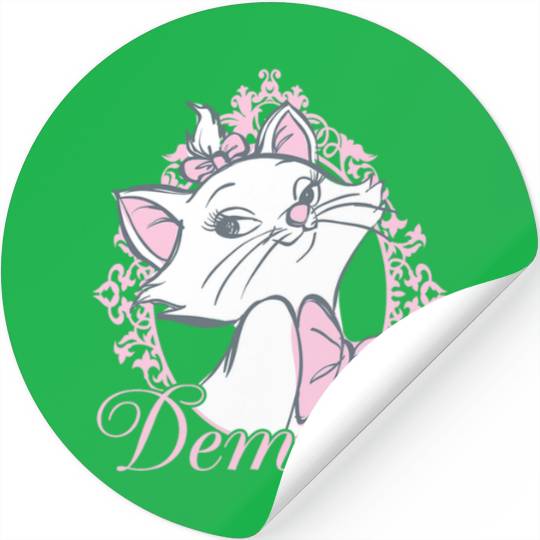 Disney The Aristocats Cute Marie Demure Sketch Chest Frame Stickers