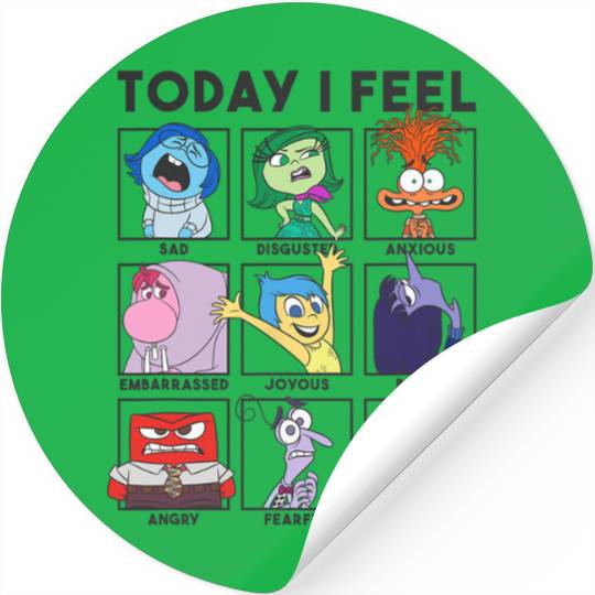 Disney Pixar Inside Out 2 Today I Feel... Emotions Panels Stickers