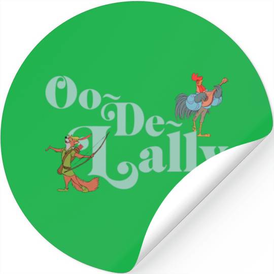 Disney Robin Hood Oo-De-Lally Iconic Quote Chest Text Logo Stickers