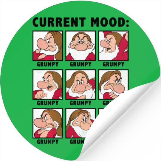 Disney Snow White Current Mood Always Grumpy Stickers