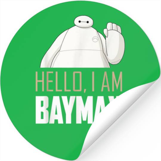 Disney Big Hero 6 TV Series Baymax Hello Graphic Stickers