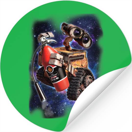 Disney Pixar Wall-E Fire Extinguisher Space Portrait Stickers