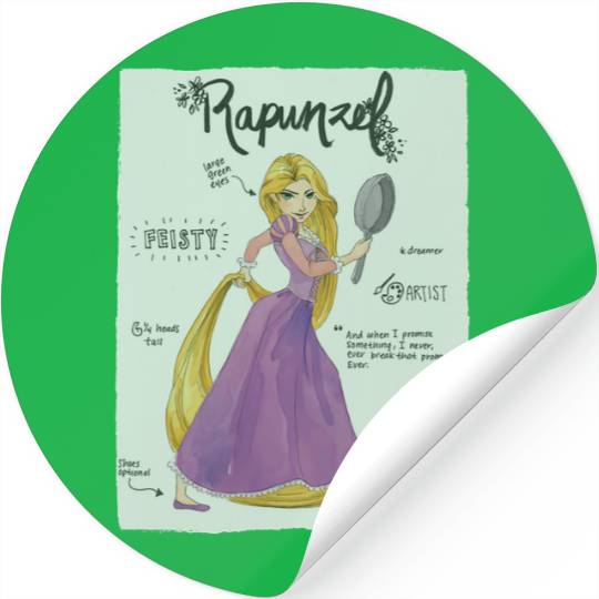 Disney Tangled Rapunzel Fashion Callouts Stickers