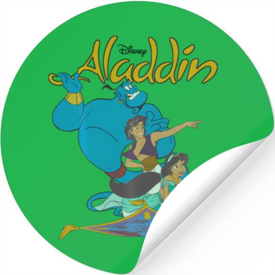 Disney Aladdin Vintage Group Shot Logo Stickers