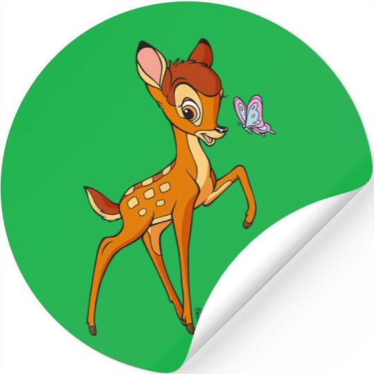 Disney Bambi Young Bambi Classic Cute Happy Pose Logo Stickers