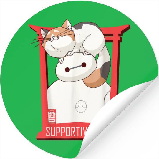 Disneys Big Hero 6 Tv Series Baymax And Cat Stickers
