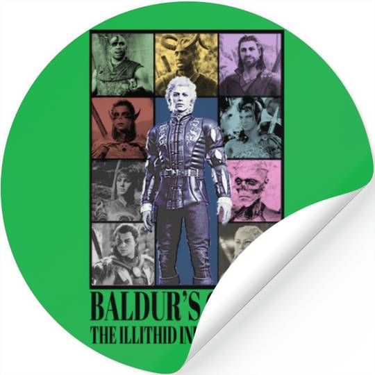 Baldurs gate eras tour Stickers