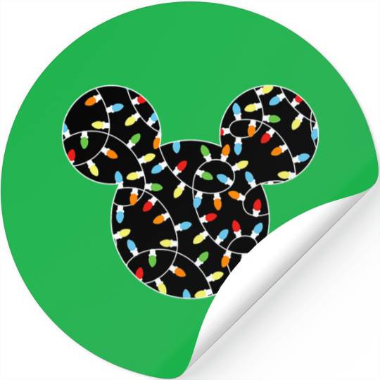 Disney Mickey Holiday Lights Stickers