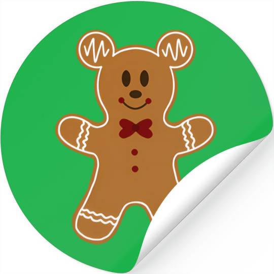 Disney Christmas Gingerbread Boy Stickers