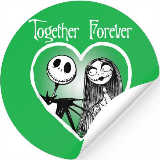 Disneyss Jack Skellington Together Forever Short Sleeve Stickers