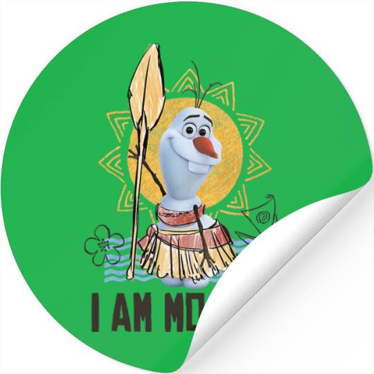 Disney Olaf Presents Moana Costume Sketch Stickers