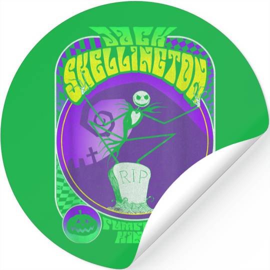 Disneyss Nightmare Before Christmas Retro Jack Skellington Stickers
