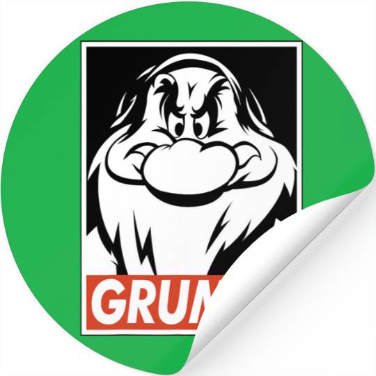Disney Snow White Grumpy Streetwear Poster Stickers