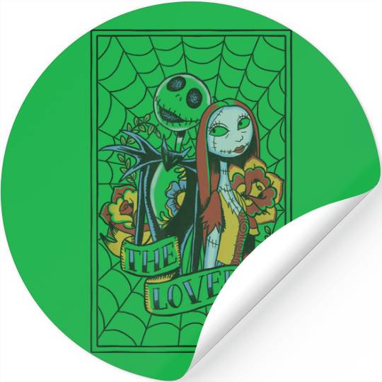 Disneyss The Nightmare Before Christmas Jack Sally Tattoo Stickers