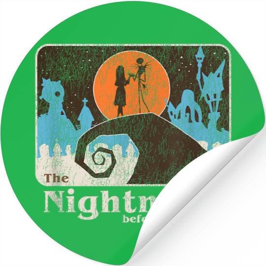 Disneyss The Nightmare Before Christmas Vintages Jack And Sally Stickers