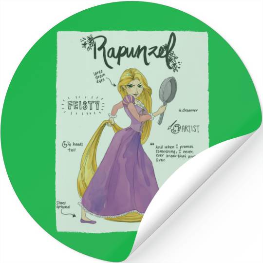 Disney Tangled Rapunzel Fashion Callouts Stickers