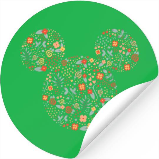Disney Mickey Mouse Spring Head Icon Springtime Stickers