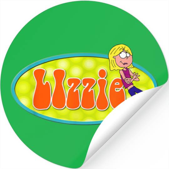 Disneyss Channel Lizzie Mcguire Animated Lizzie Logo Stickers