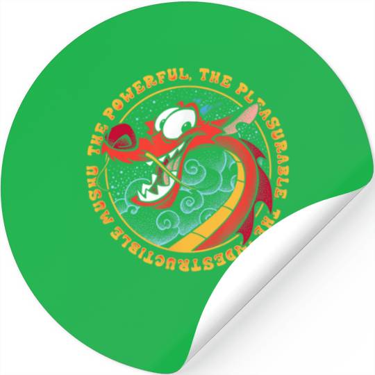 Disney Mulan Mushu Powerful Pleasurable Indestru Stickers