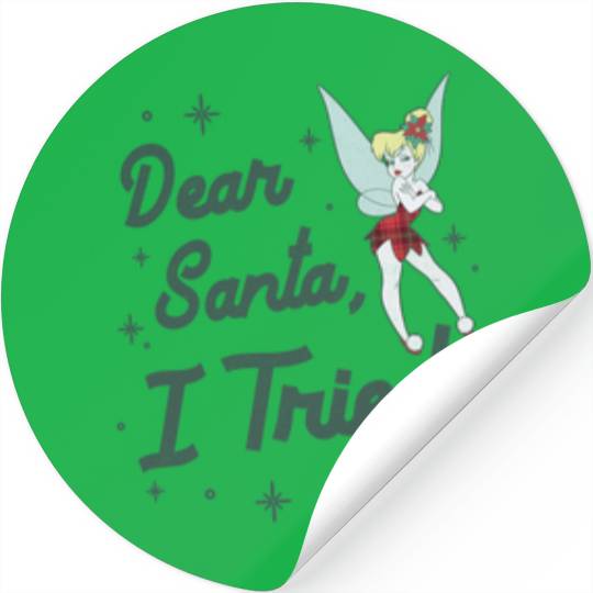 Disneyss Christmas Peter Pan Tinker Bell Dear Santa I Tried Stickers