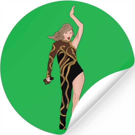 Reputation Gold Eras Tour Stickers