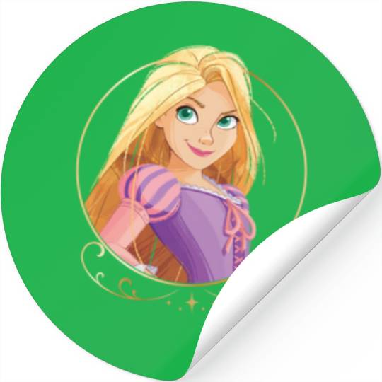 Disneyss Princess Royalty Group Matching Rapunzel 2 sided Stickers