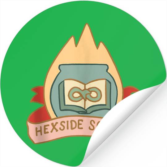 Disneyss The Owl House Hexside School Flame Big Chest Logo Stickers