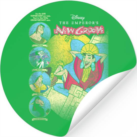Disneyss The Emperor New Groove Important Person Distressed Stickers