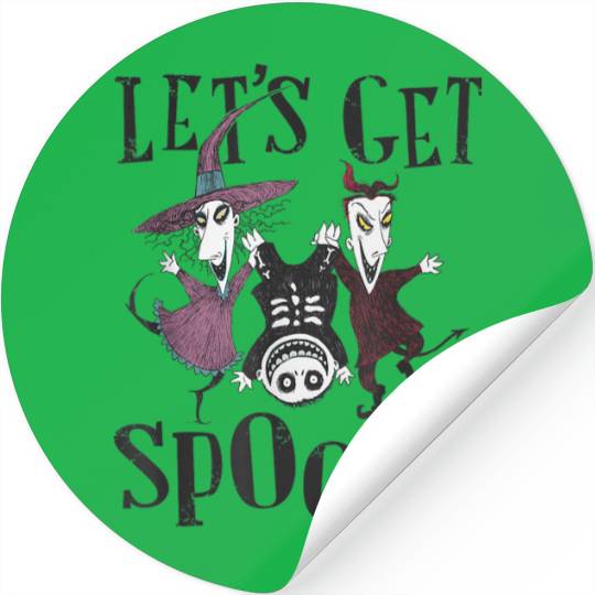 Disneyss The Nightmare Before Christmas Let Get Spooky Logo Stickers