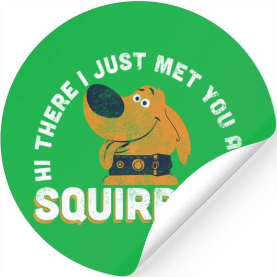 Disney Pixar Up Dug Just Met And Squirrel Stickers